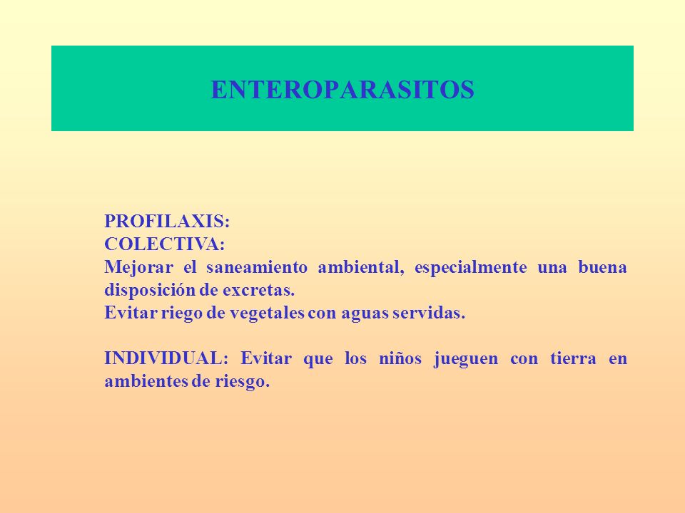 enterobius profilaxis